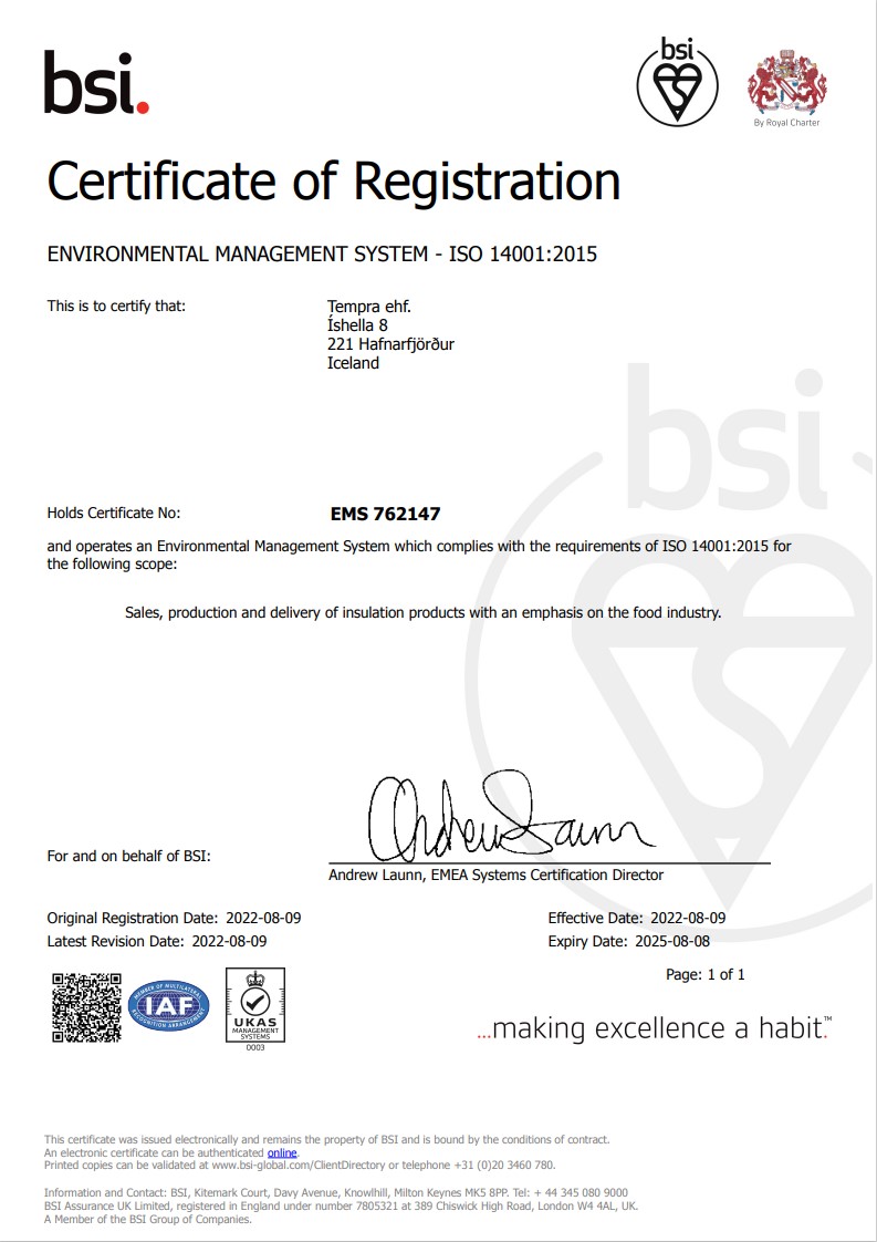 ISO 14001 vottorð